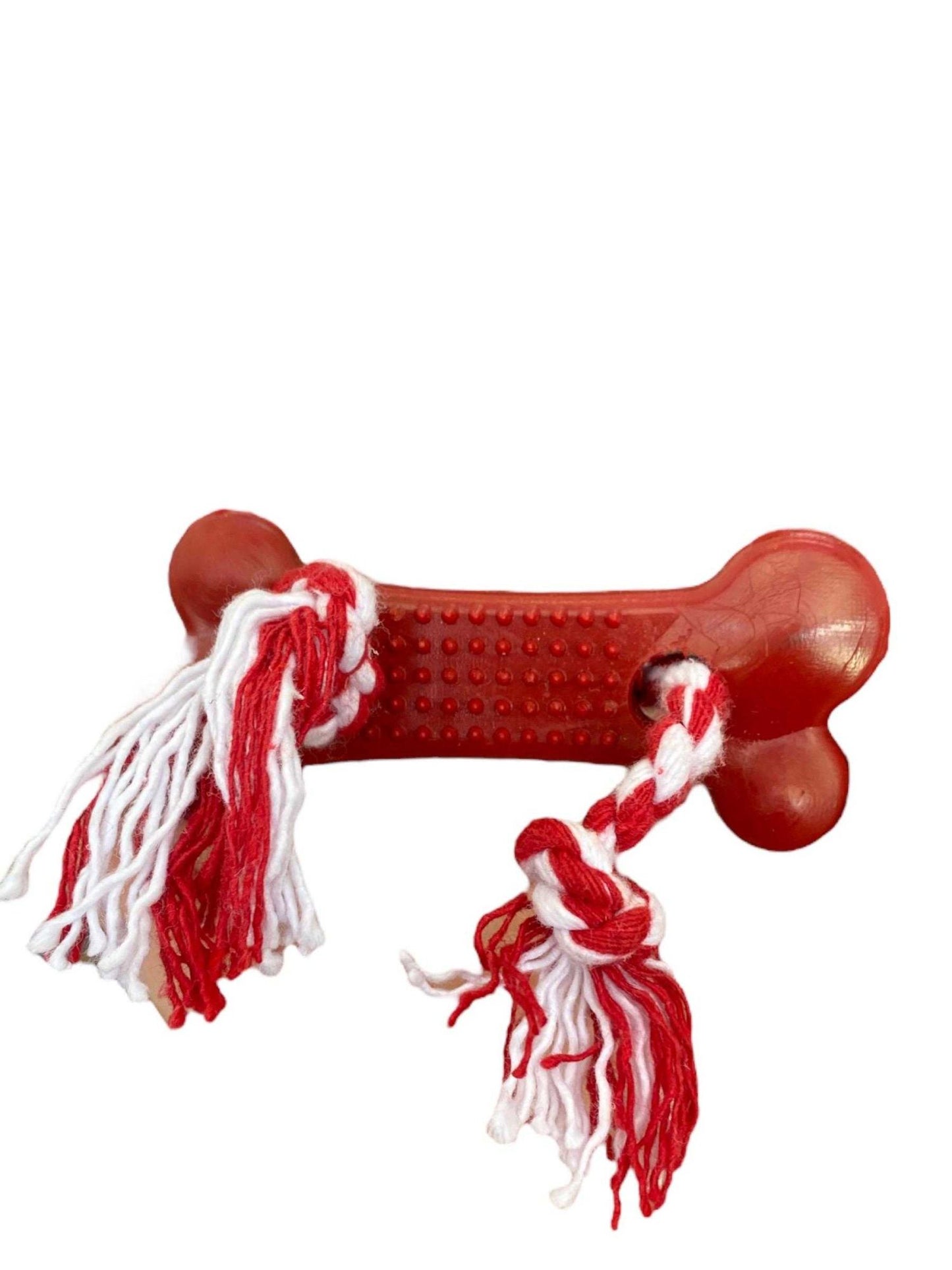 Brinquedo para Cachorros, Mordedor Osso Pequeno, Brinquedo para Cães, Osso Higiênico com Corda