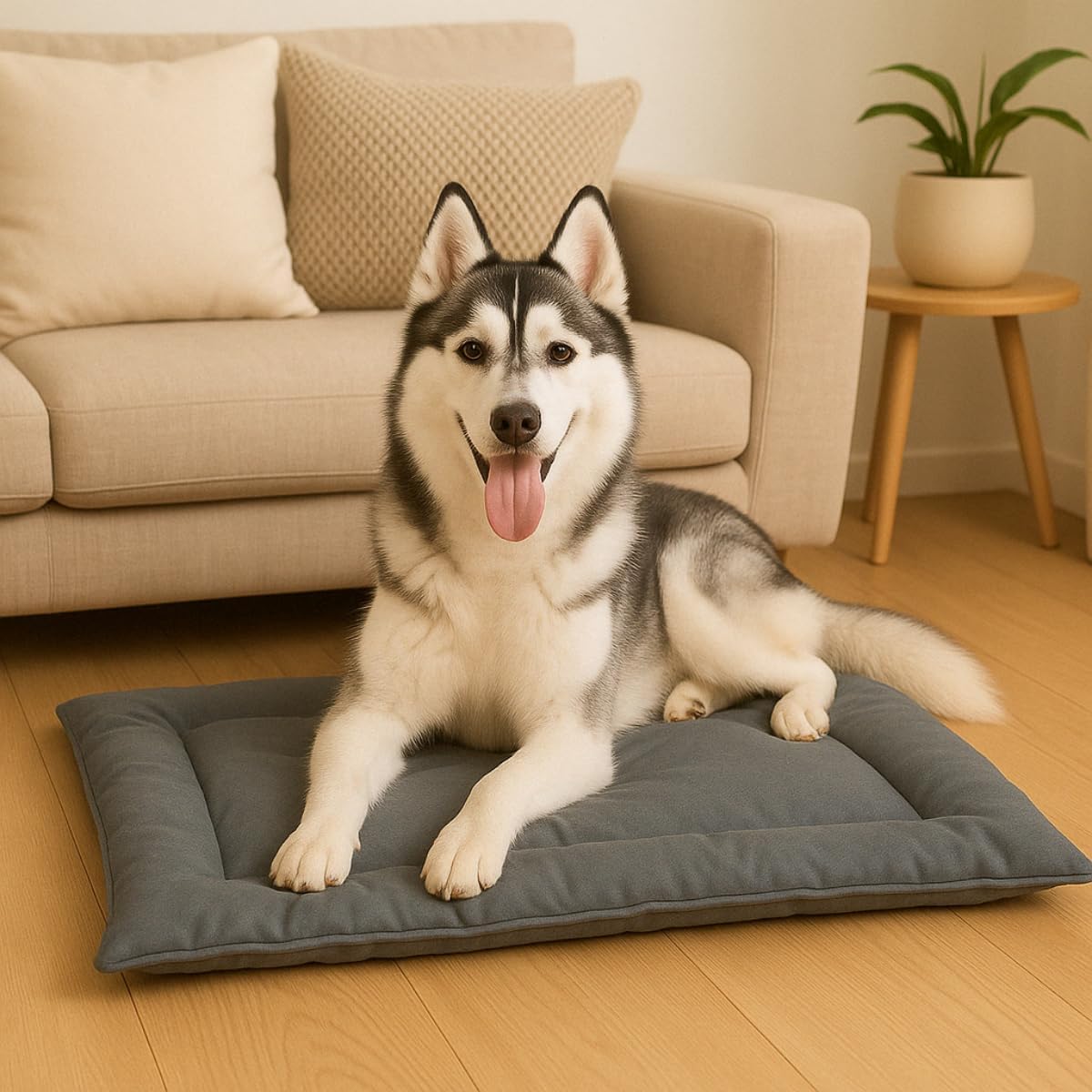 Cama Caminha Colchonete Rosa Grande 90x70cm para Cachorro e Gato de Suede Lavável Almofada Pet Macia Confortável