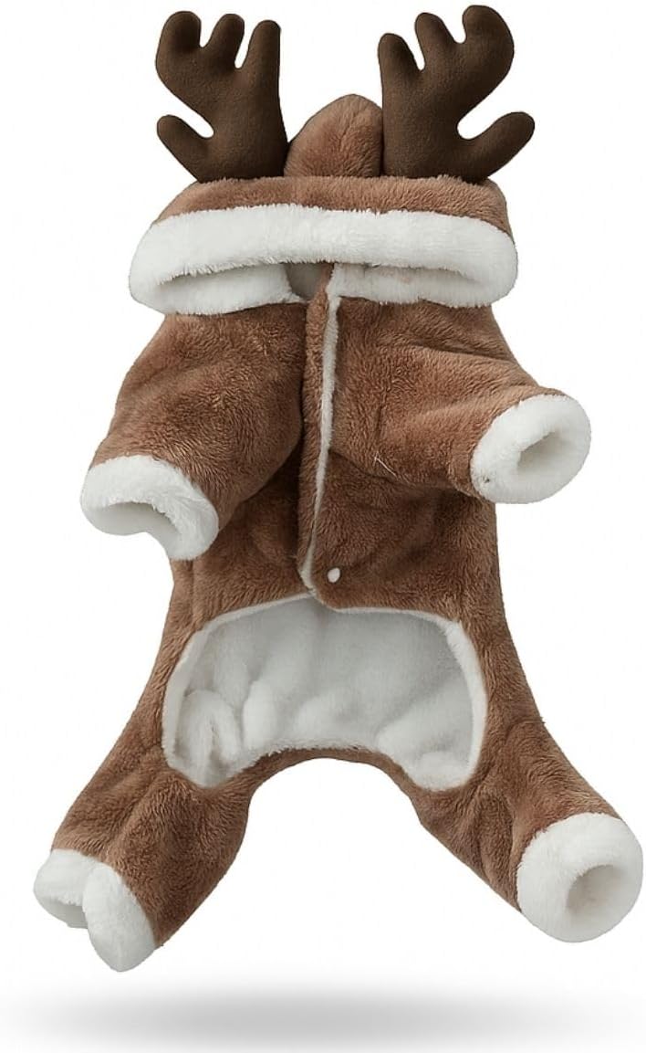 Fantasia de Alce para Cachorro e Gato Roupa Pet (Médio (M))