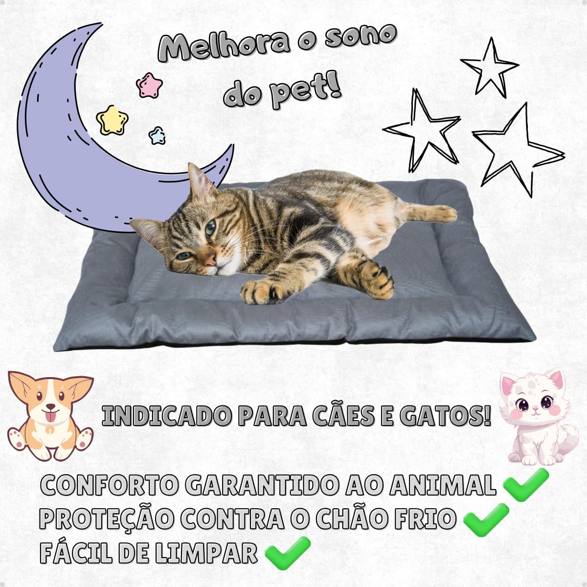 Cama Caminha Colchonete Rosa Grande 90x70cm para Cachorro e Gato de Suede Lavável Almofada Pet Macia Confortável