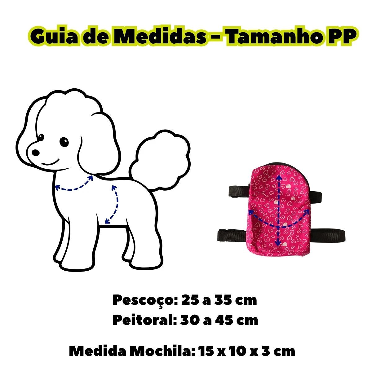 Peitoral Mochila Pack Bag para Pets - Estampada